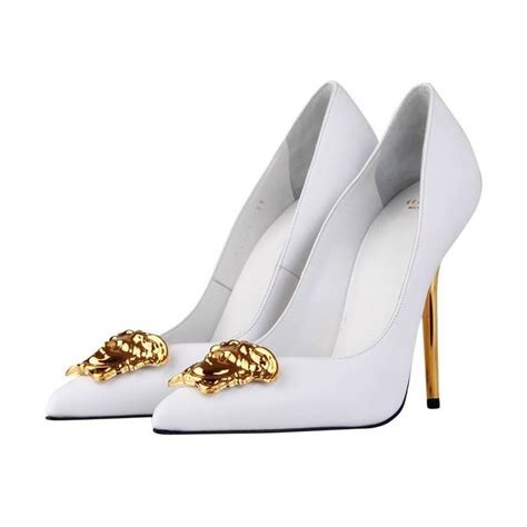 versace palazzo leather pumps|Women's Versace Pumps .